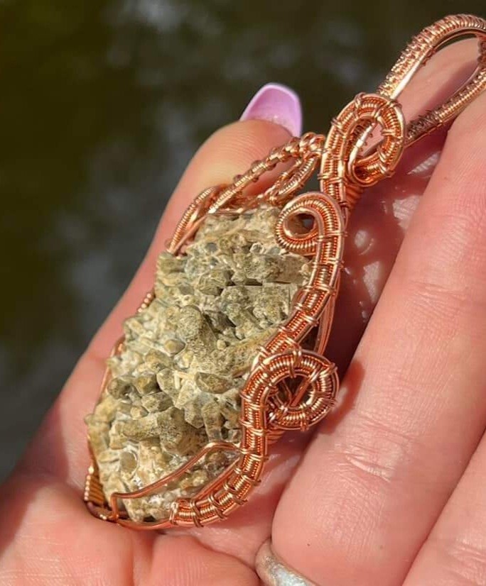 Arkasnas Chlorite Phantom Cluster Pendant - Mined In 1990s!