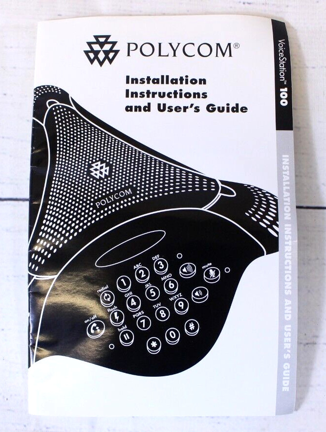 Polycom VoiceStation 100 Conference Phone with Power and Cords