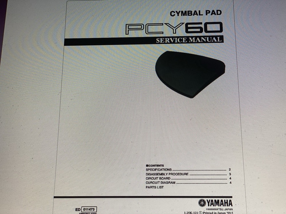 Yamaha Pcy60 Service Manual Digital