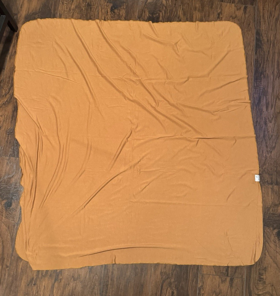 Copper Pearl Stretchable Swaddle Blanket 46"x46" - Solid Camel Color Soft