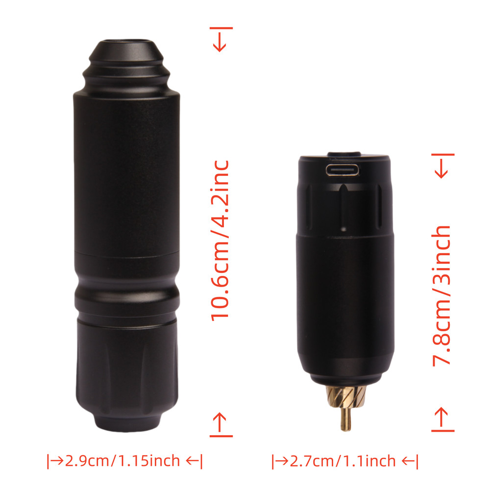 Tattoo Machine Pen Come With A Rechargeable Battery Type-c Charging Cable