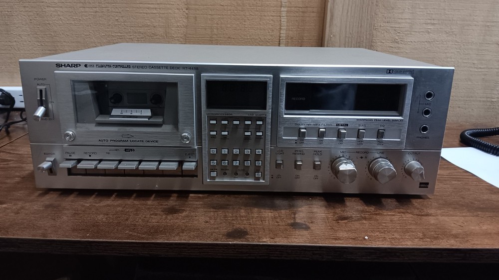 SHARP RT-4488 COMPUTER CONTROLLED CASSETTE DECK PLAYER
