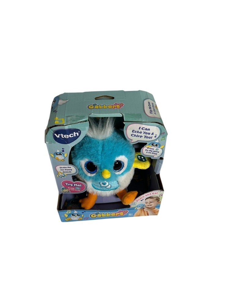 🐦💬 VTech Gabbers Blue Bird • Talking, Chirping, Repeating Shoulder Buddy • NEW