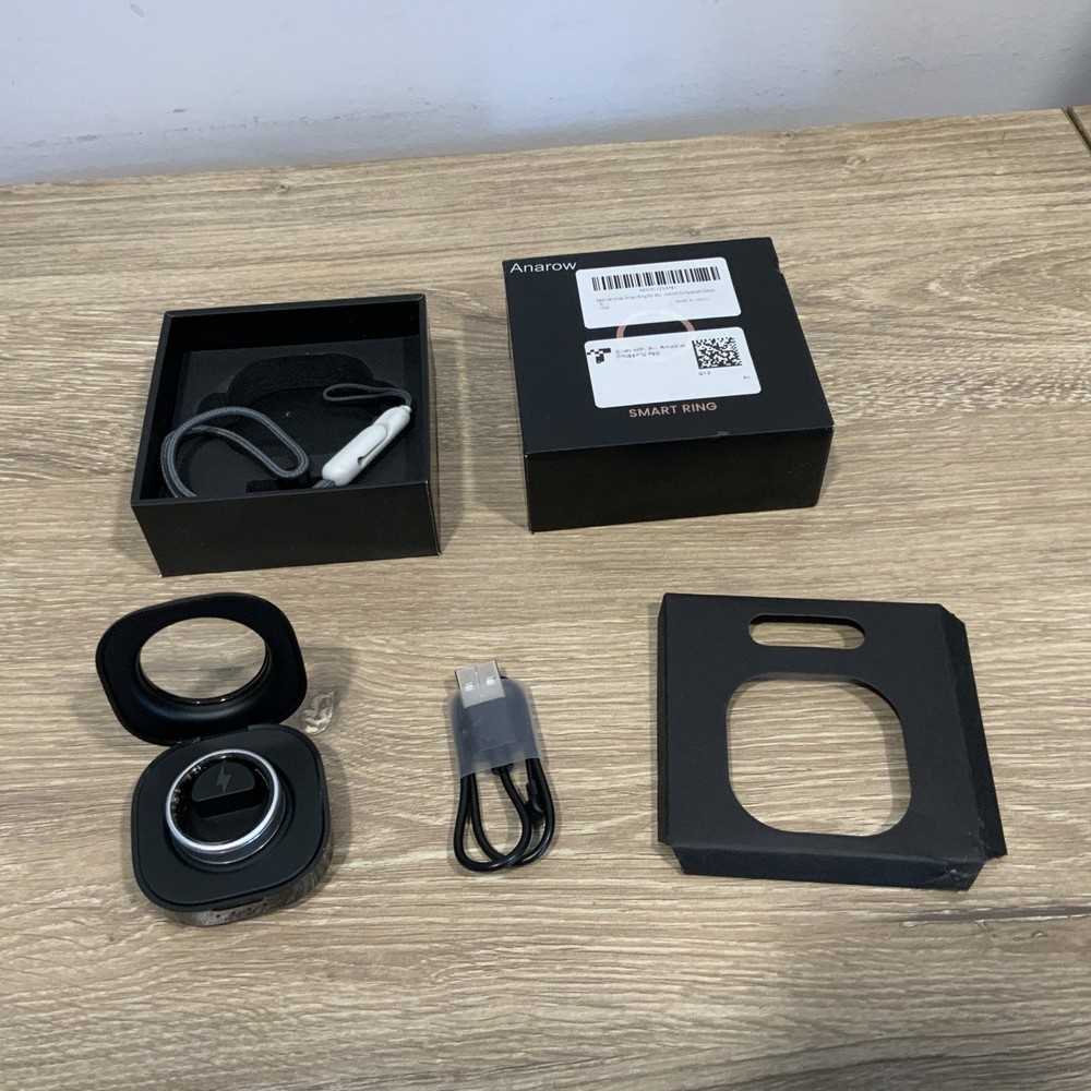Anarow SMART RING Activity Tracker Smart Ring Black Hand Fitness iOS Android