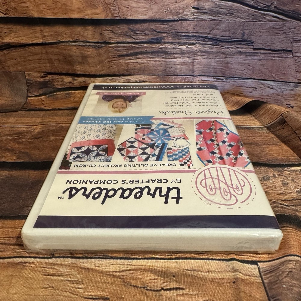 Threaders by Crafter's Companion Creative Quilting Project CD-ROM Tutorials NEW