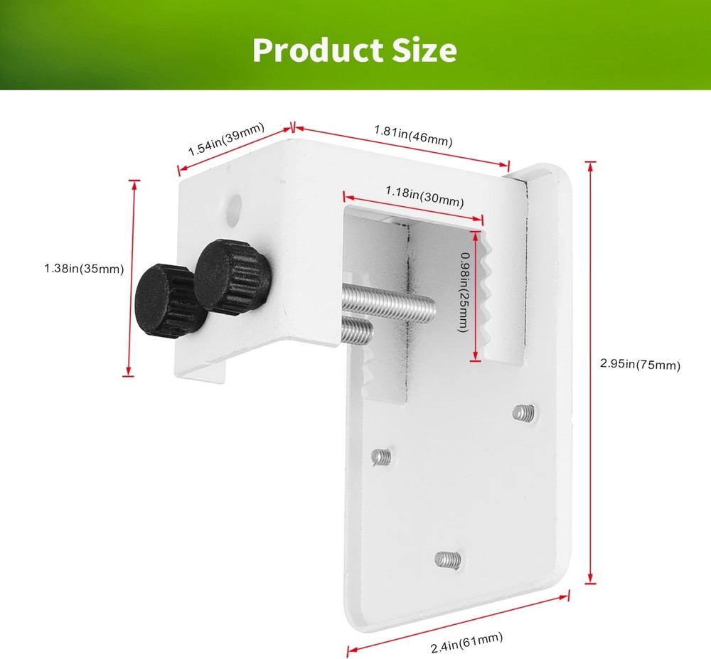 Gutter Mount Bracket For Eufy Solocam S340 E30 Weatherproof Corner Mount 1Pack