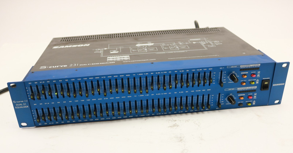 SAMSON S Curve 231 Graphic Equalizer Dual 31 Band AS IS