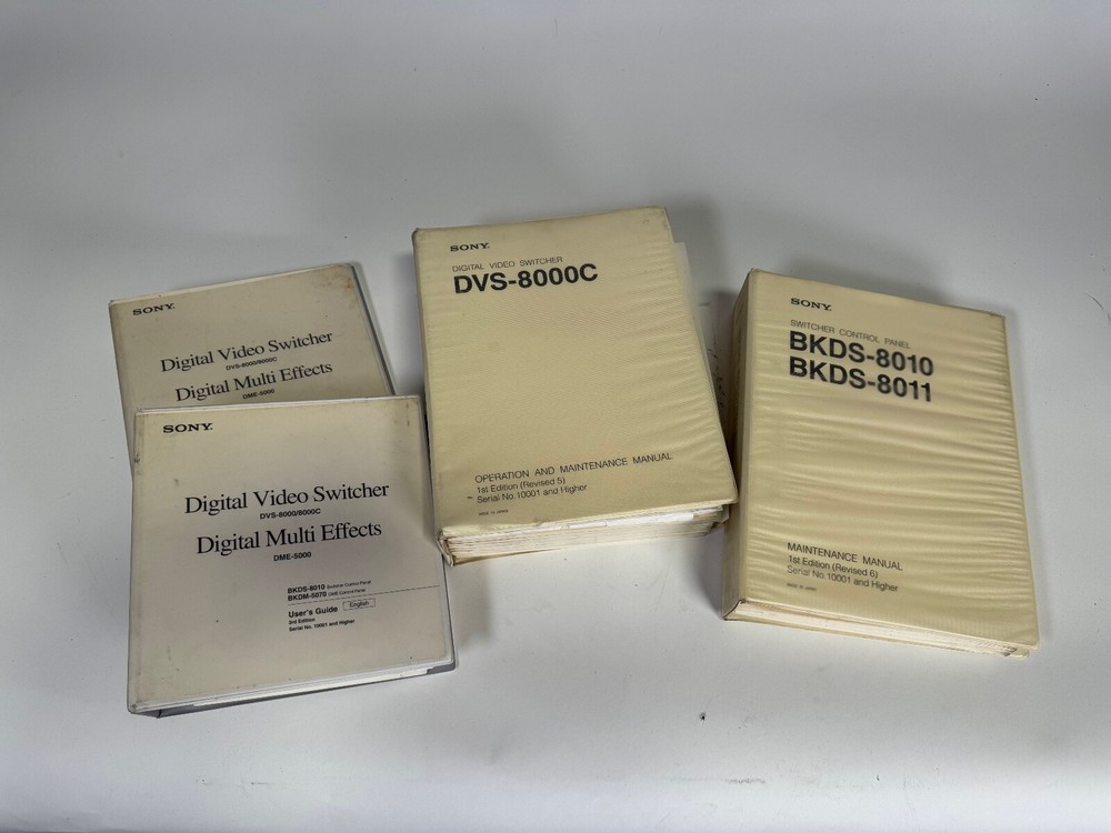 SONY Switcher Control DVS-8000C & Model BKDS-8010 Switcher Panel