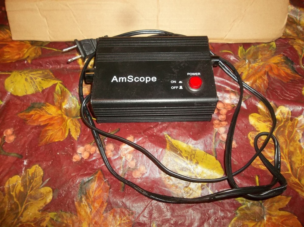 AmScope LED-80MB 80-LED Microscope Dimming Ring Led Illuminator Power Supply