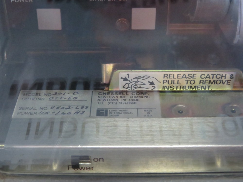 CHESSELL EUROTHERM CHART RECORDER 301-D REPAIRED