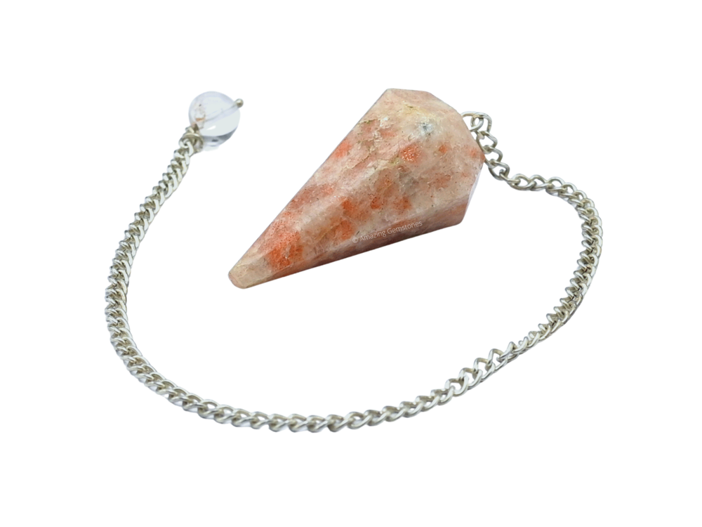 Sunstone Dowsing Crystal Pendulum