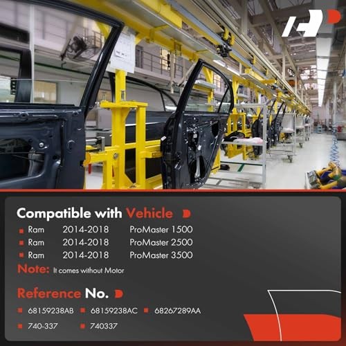 Front Right Electric Power Window Regulator Without Motor, Compatible with