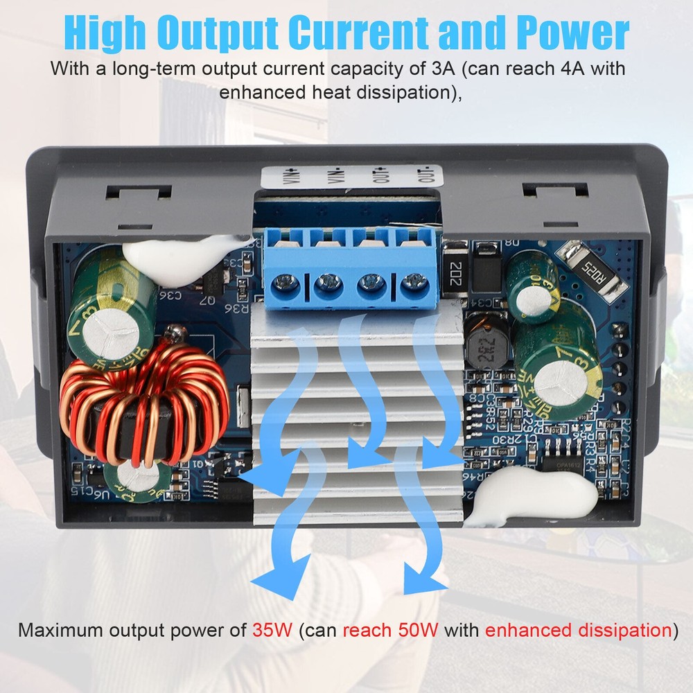 Adjustable DC Buck-Boost Converter Adapter Repairing Accessories Replacement