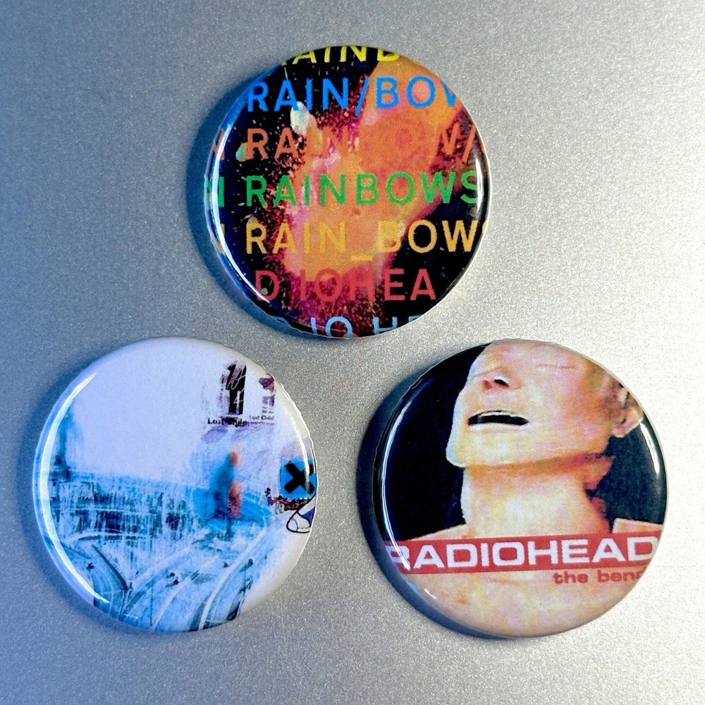 Radiohead albums button pin badge accessory set