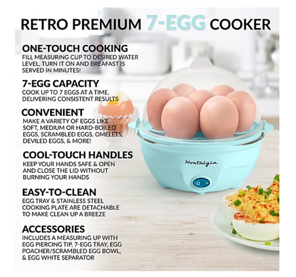 Nostalgia Premium 7-Egg Cooker