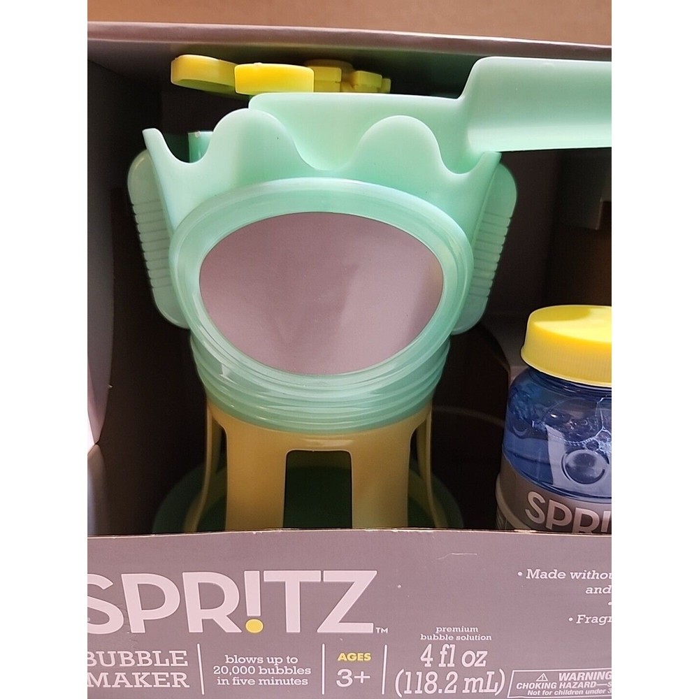 Spritz Bubble Maker Set 20,000 Bubbles in Five Minutes 4 oz Bubbles