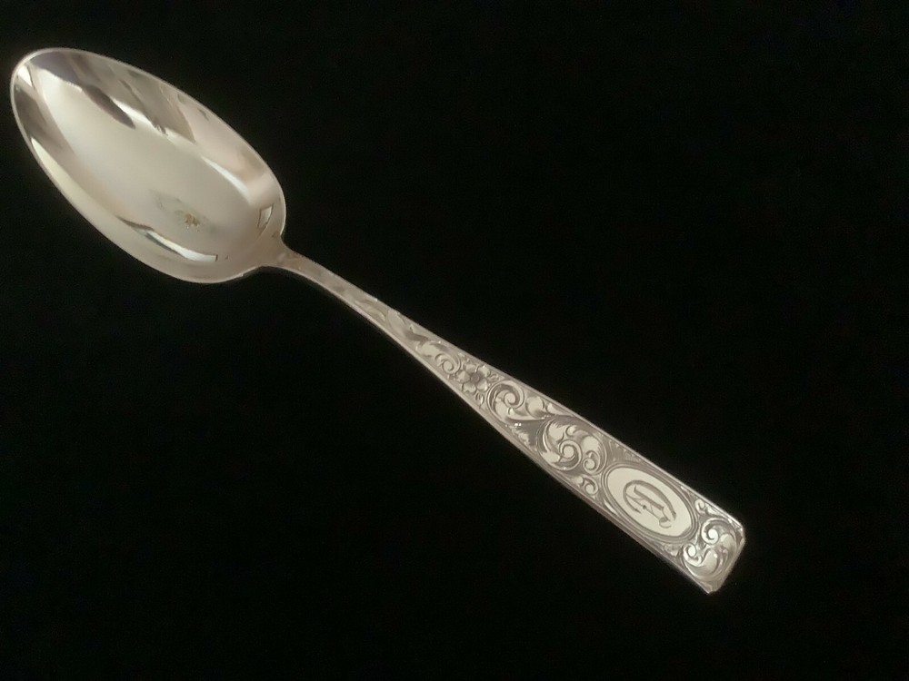Schofield ELIZABETH TUDOR ENGRAVED / ETCHED serving spoon(s)