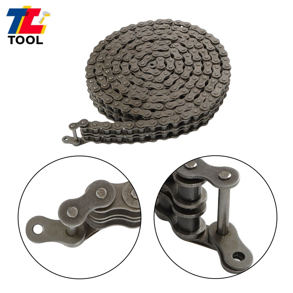 50-2 Double Strand Duplex Roller Chain 10 Ft with 2pcs Connecting Link