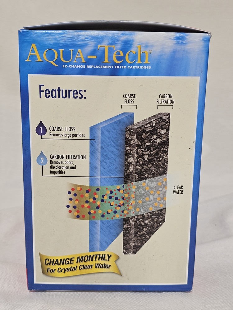 NEW - Aqua-Tech EZ-Change Replacement #3 Aquarium Filter Cartridge, 6 Pack