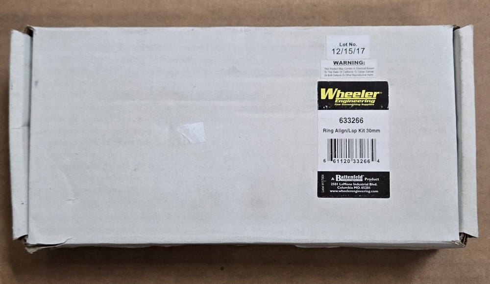 Wheeler 633266 Scope Ring Alignment and Lapping Kit -30mm