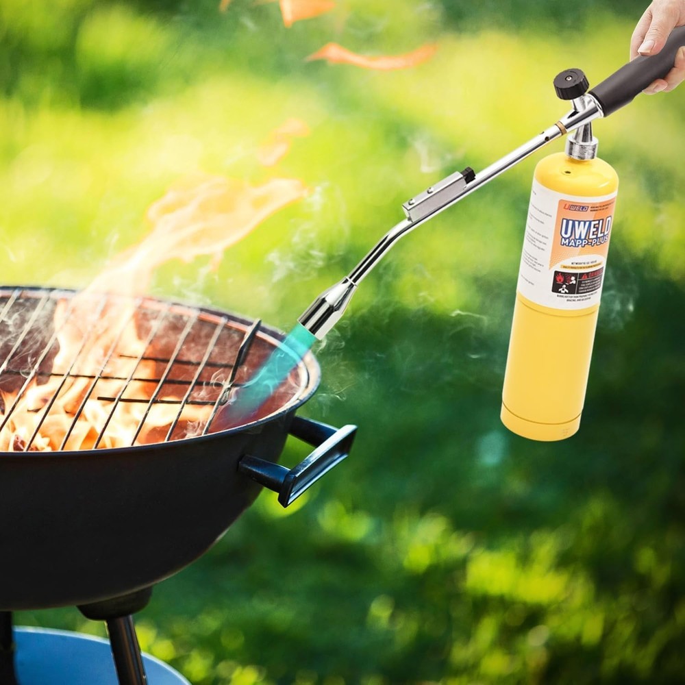 Propane Torch Head, Powerful Charcoal Torch Lighter, Campfire Starter, Grill