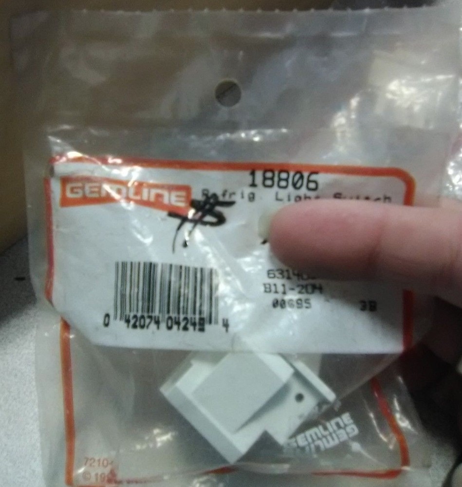 New Gemline 18806 Refrigerator Light Switch