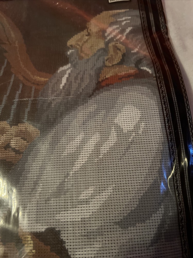 needlepoint canvas handpainted