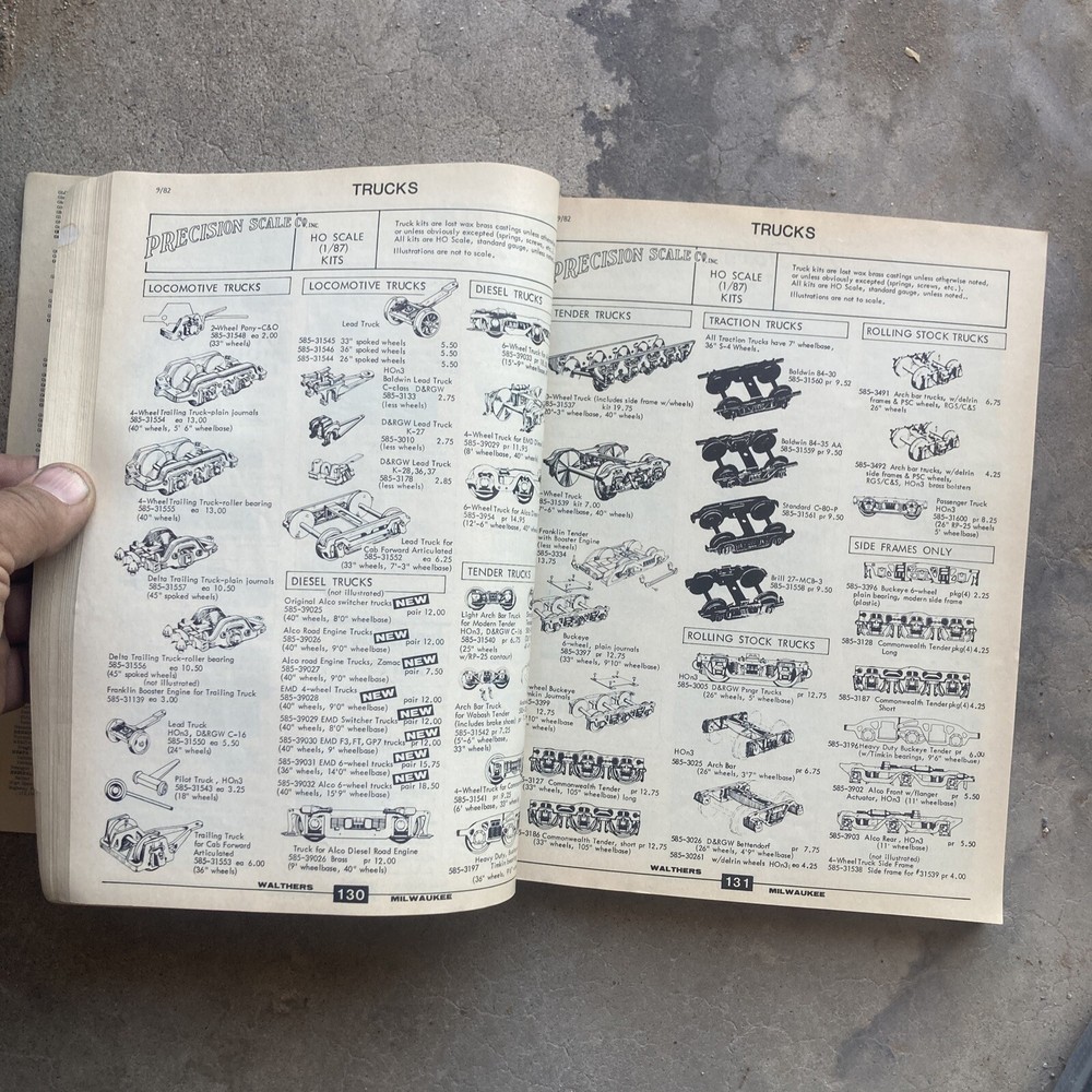 WALTHERS 913-626 1983 EDITION HO CATALOG & CRAFT TRAIN REFERENCE MANUAL