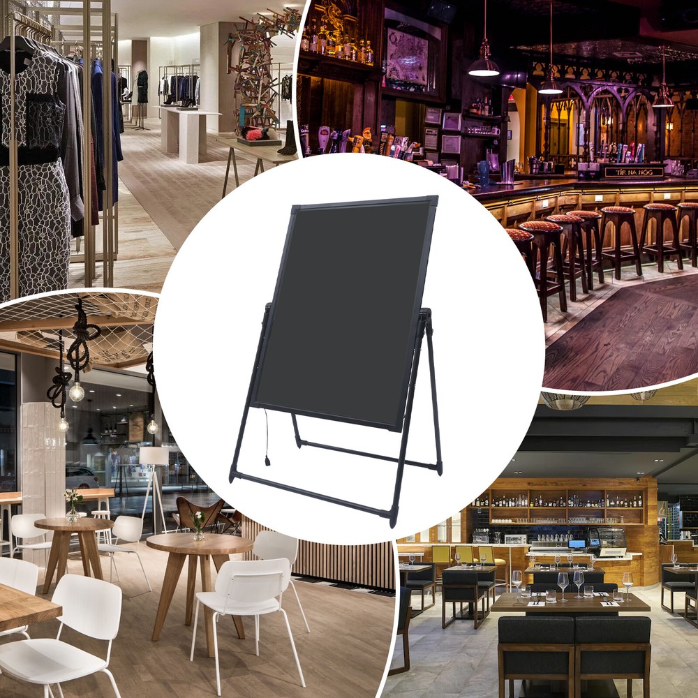 LED Message Board Sign Illuminated Neon Erasable Menu Board Adjustable Height