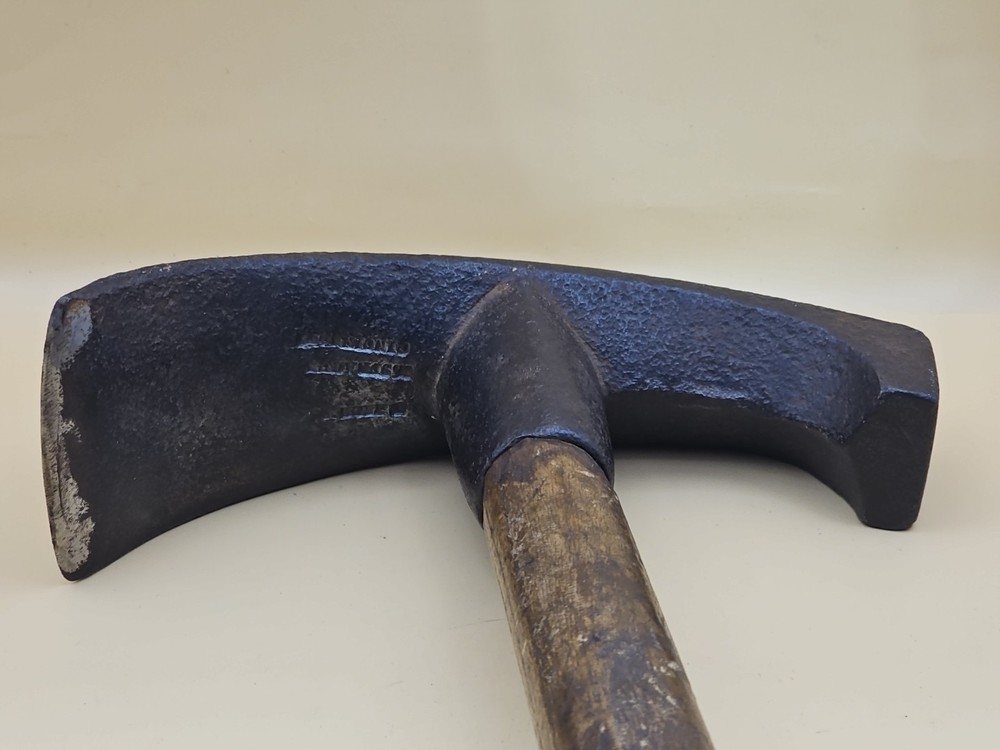 Vintage Cooper’s Adze Blacksmith Tool Hand Forged Signed Cincinnati