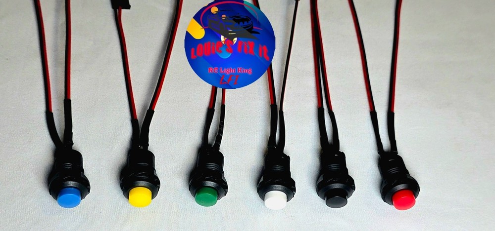 Rc light mini push button switch on off.