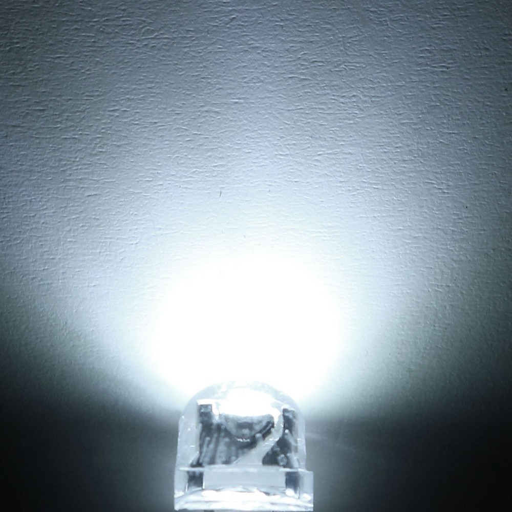 40pcs 5mm White LED Diode Lighting Electronics Component Emitting Light 3-3.4V