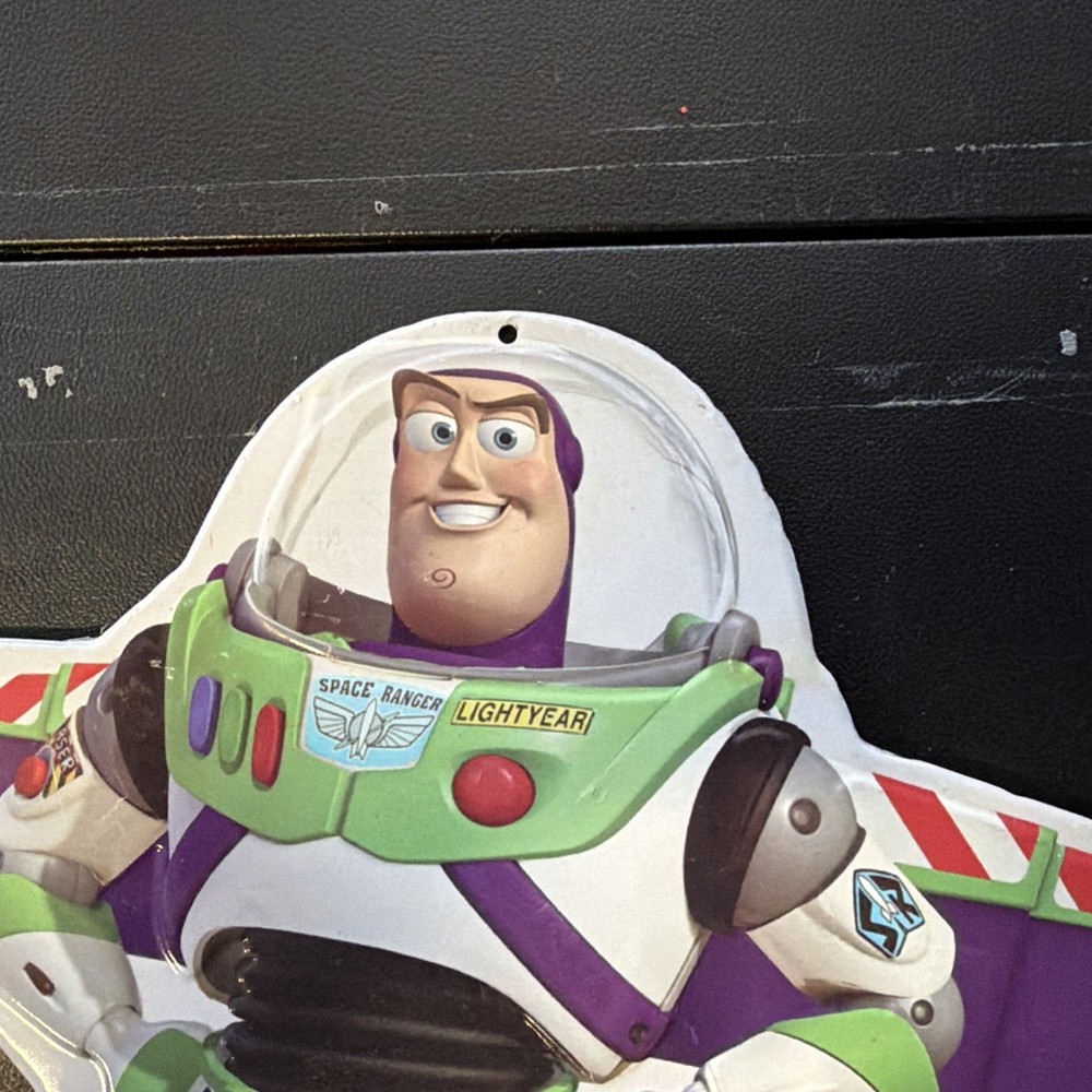 Buzz Lightyear Embossed Metal Tin Sign 14"x13.36"