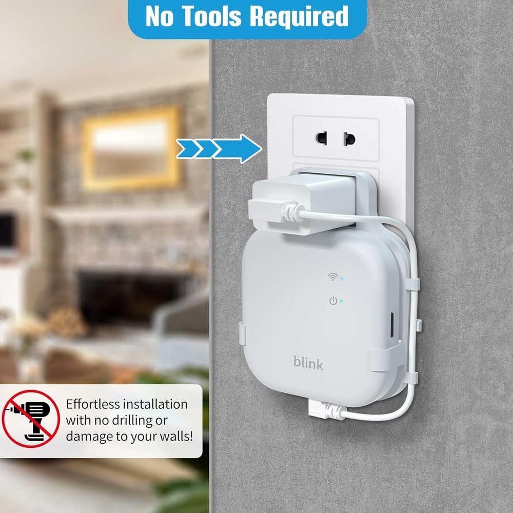 256GB Micro SD Card & Outlet Wall Mount for Blink Sync Module XR with Short C...
