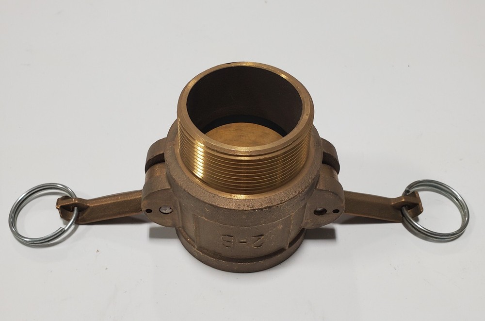 Global Cam & Groove Type B 2" Coupler x 2" Male NPT BRASS
