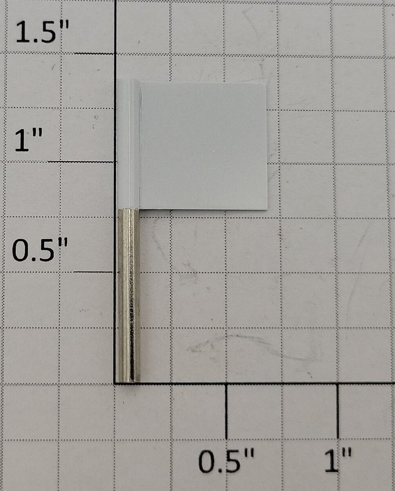 Acme 1002-1 Metal White Flag