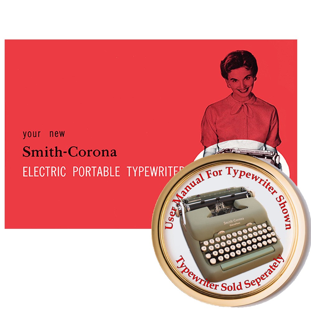 1950s Smith Corona Electric Typewriter User Owner's Instruction Manual