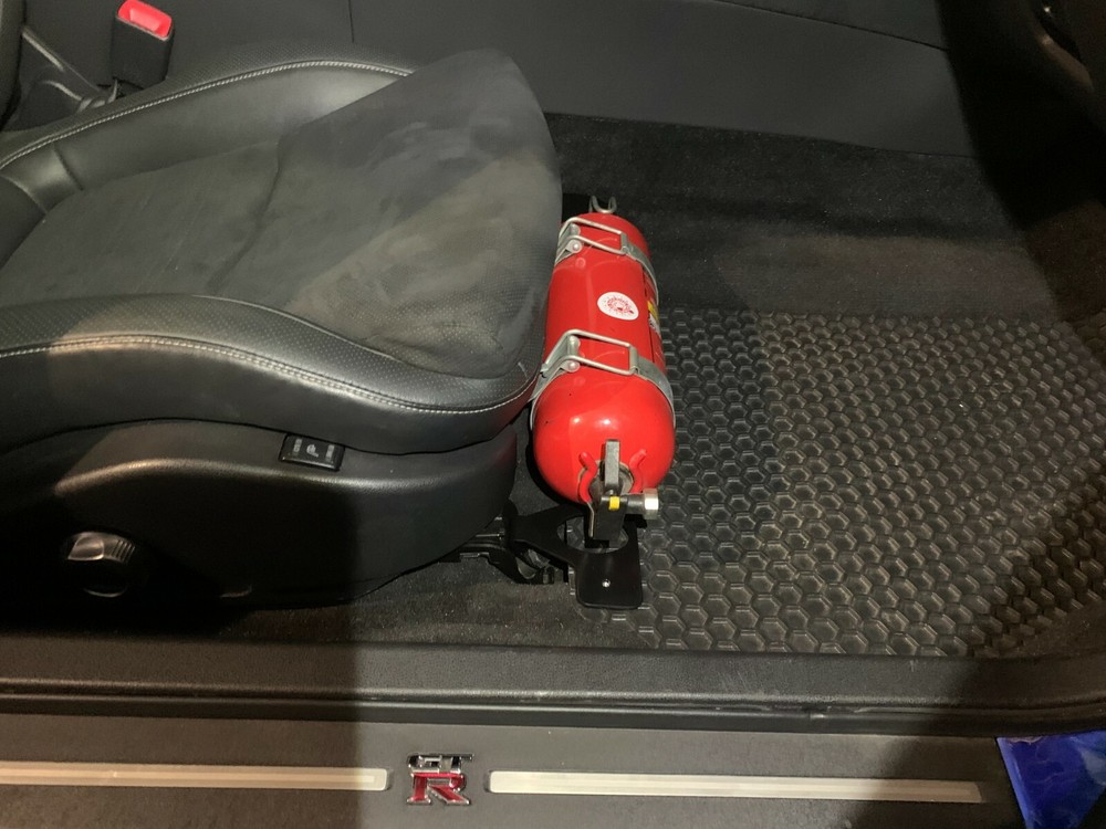 Fire extinguisher bracket for Nissan GT-R R35