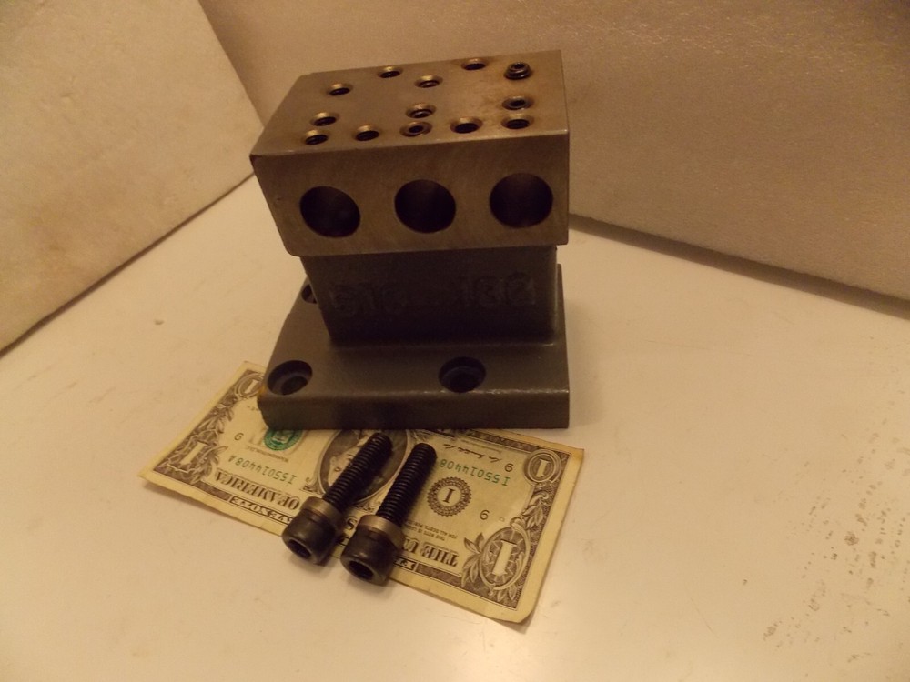 Hardinge 3/4" Triple Boring Bar Holder CNC Lathe Mill Haas Turret Solid Mount