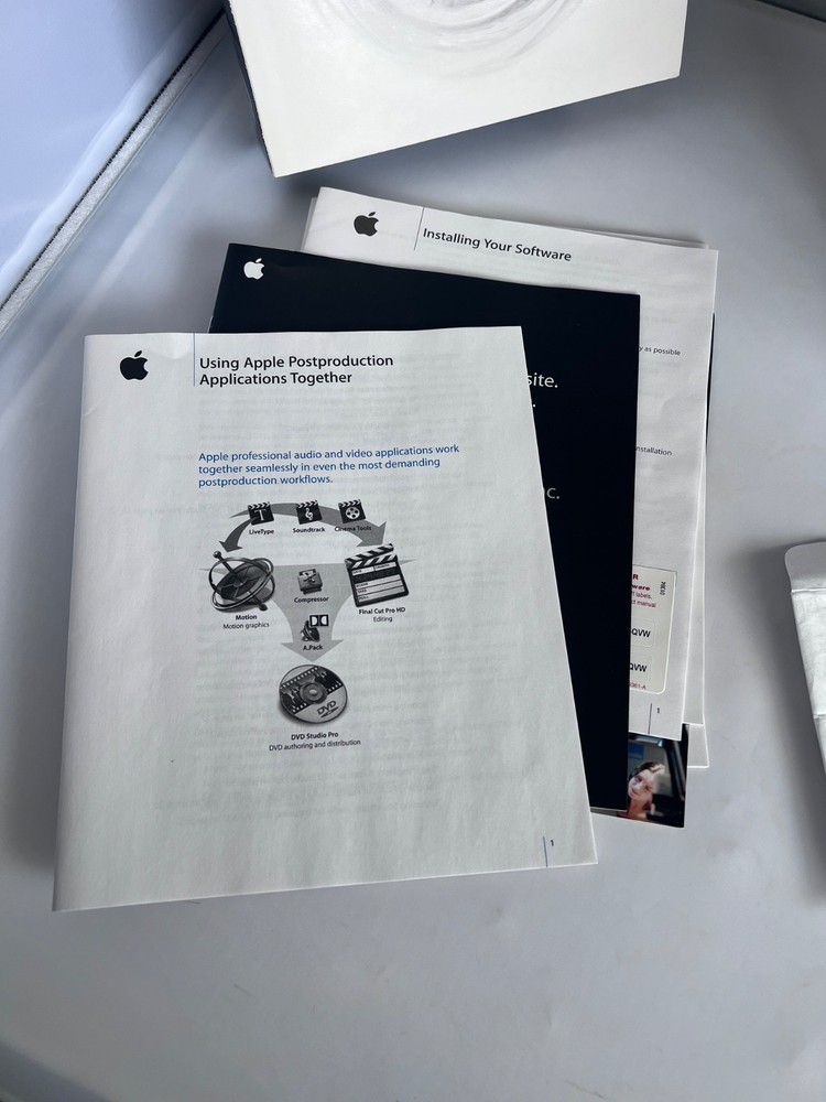 Apple Motion Real-Time Motion Graphics Design CD Vintage.