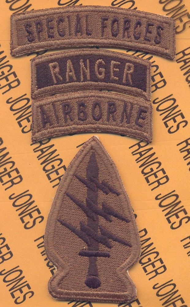 Special Forces Group Airborne Ranger SFGA OD foreign made patch