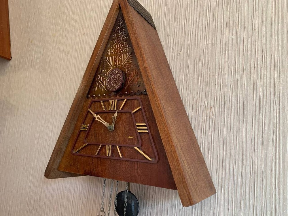 Soviet Vintage Cuckoo clock, USSR clock, Soviet working clock, Mechanical clock
