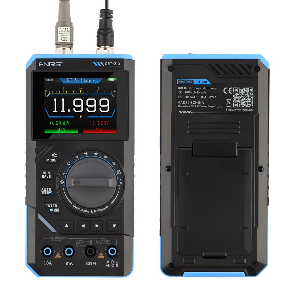 FNIRSI DST210 Handheld Digital Oscilloscope Multimeter+Function Signal Generator