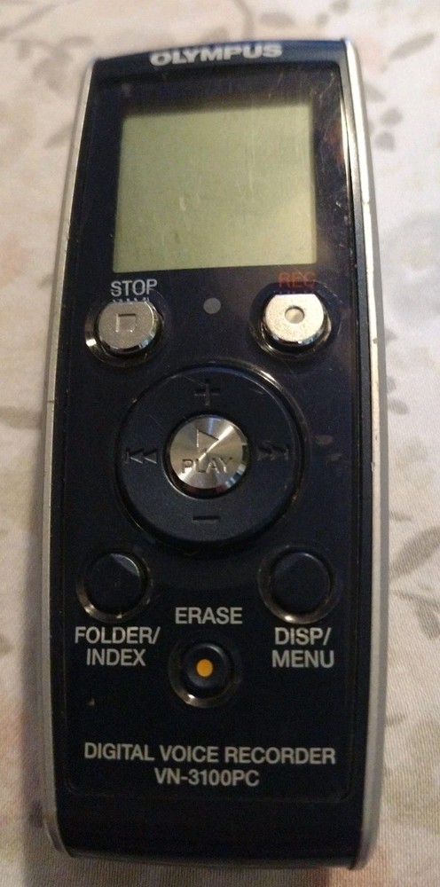 Olympus VN-3100PC Handheld Digital Voice Recorder - Tested/Working