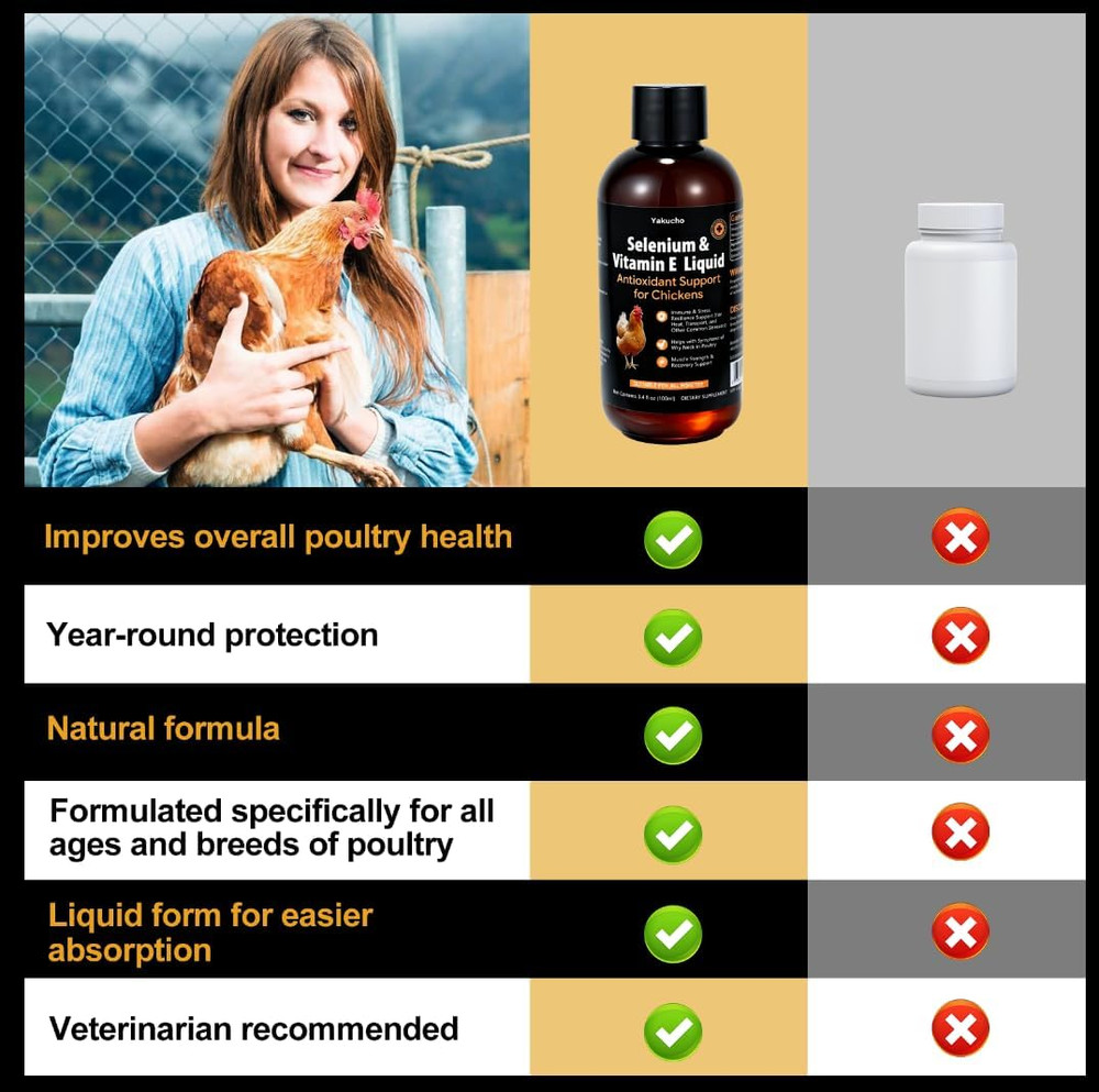 E+S Poultry Vitality Formula | Selenium for Chickens and All Poultry | Nutrient