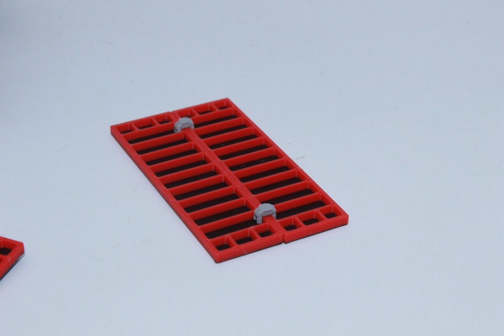 Red Black Formwork Scale 1:50 Stand Model Formwork System