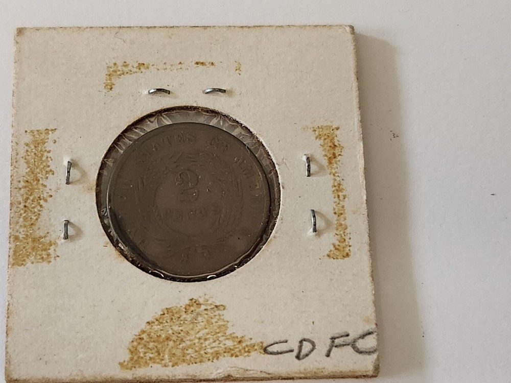 1865 2 cent coin