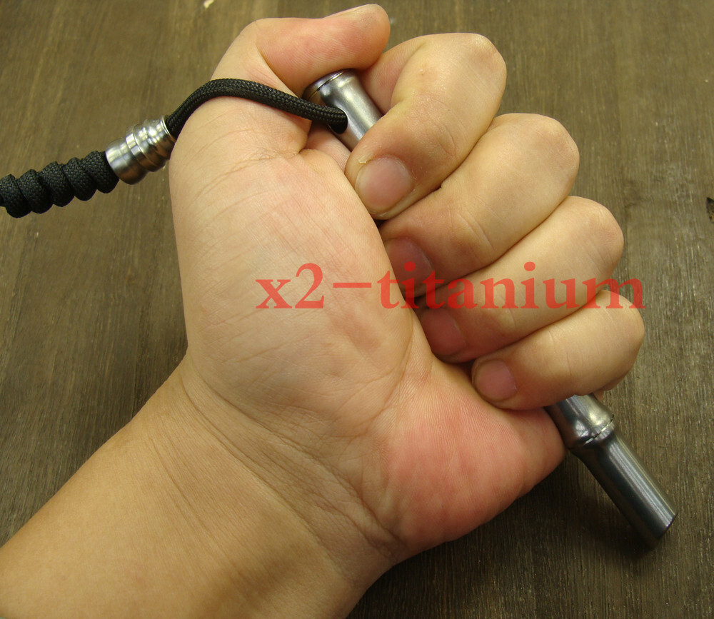 Solid Titanium EDC Pocket cool stick tool Lanyard bead anti-allergy XH450A