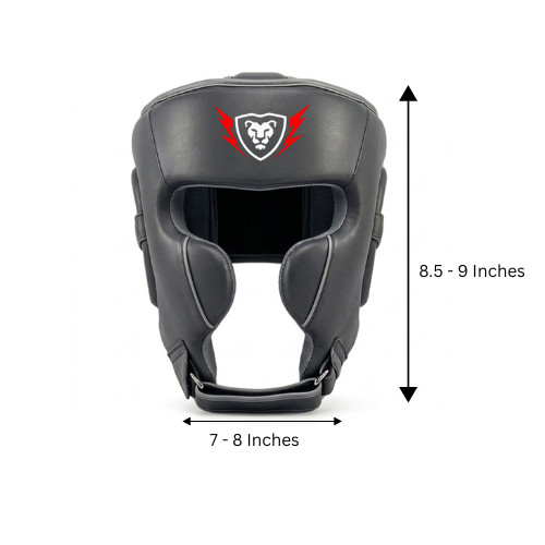 MUFASA INTERNATIONALS Cowhide Leather Boxing Headguard