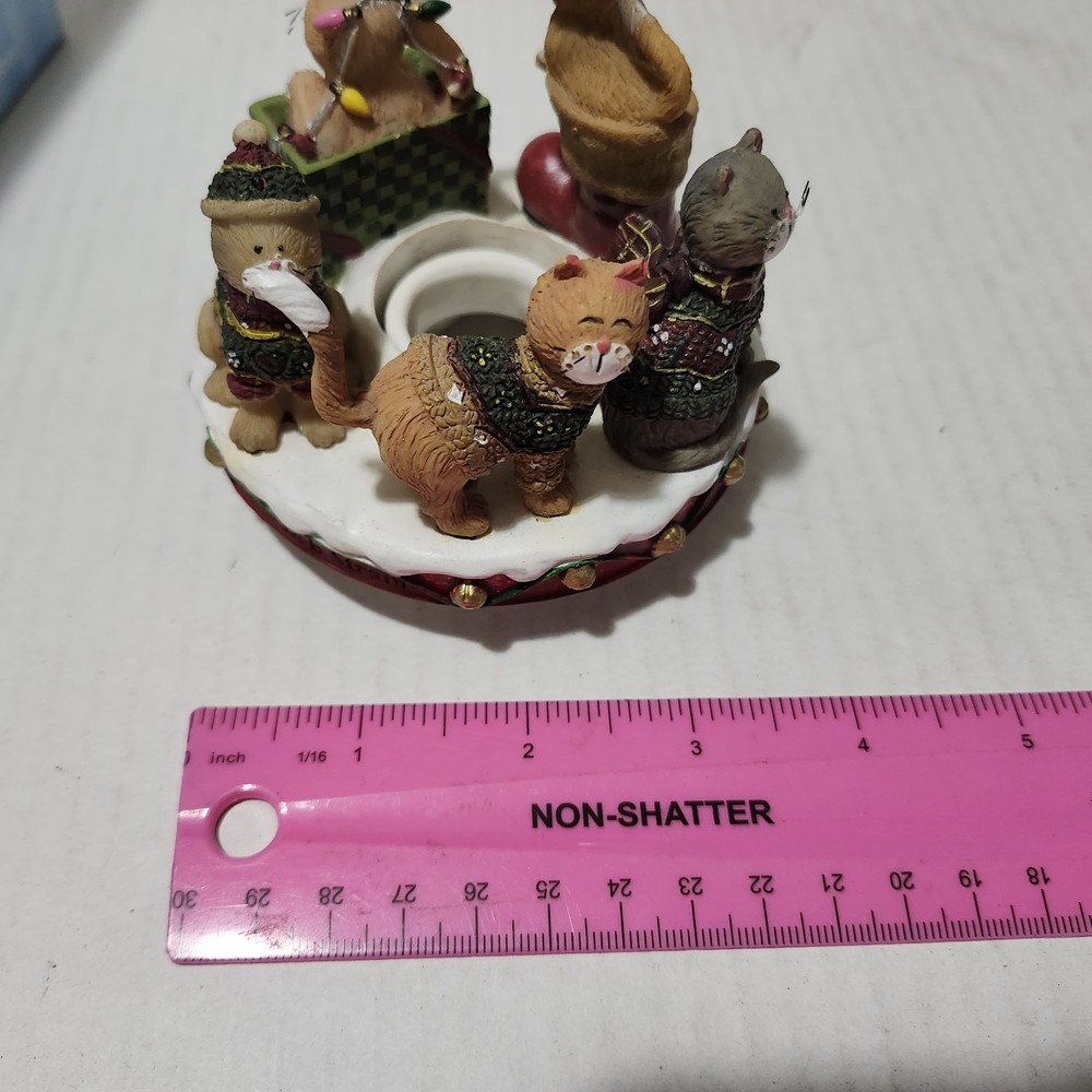 Christmas Cats By Deb Strain Candle Capper With Box